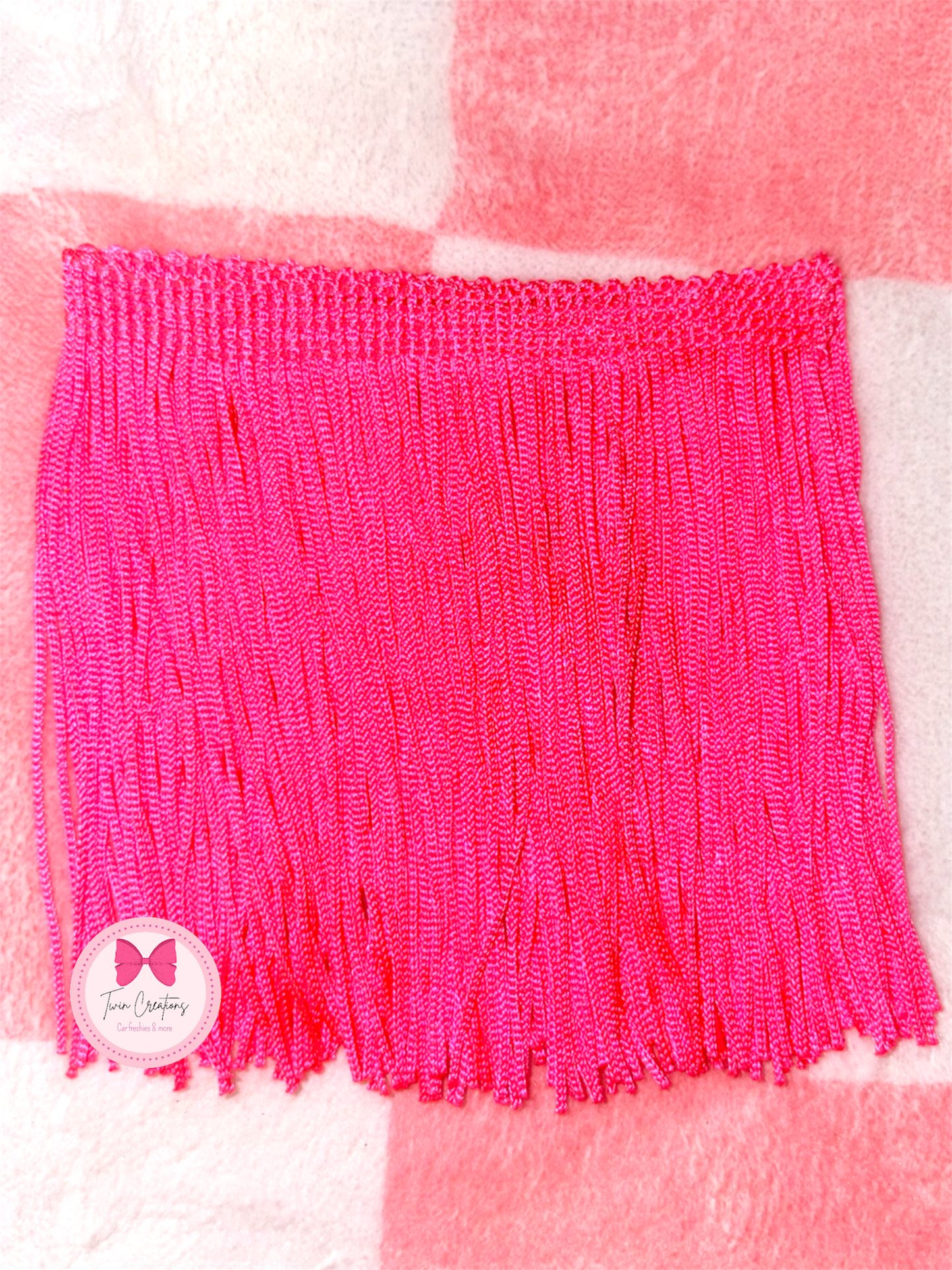 Neon pink fringe