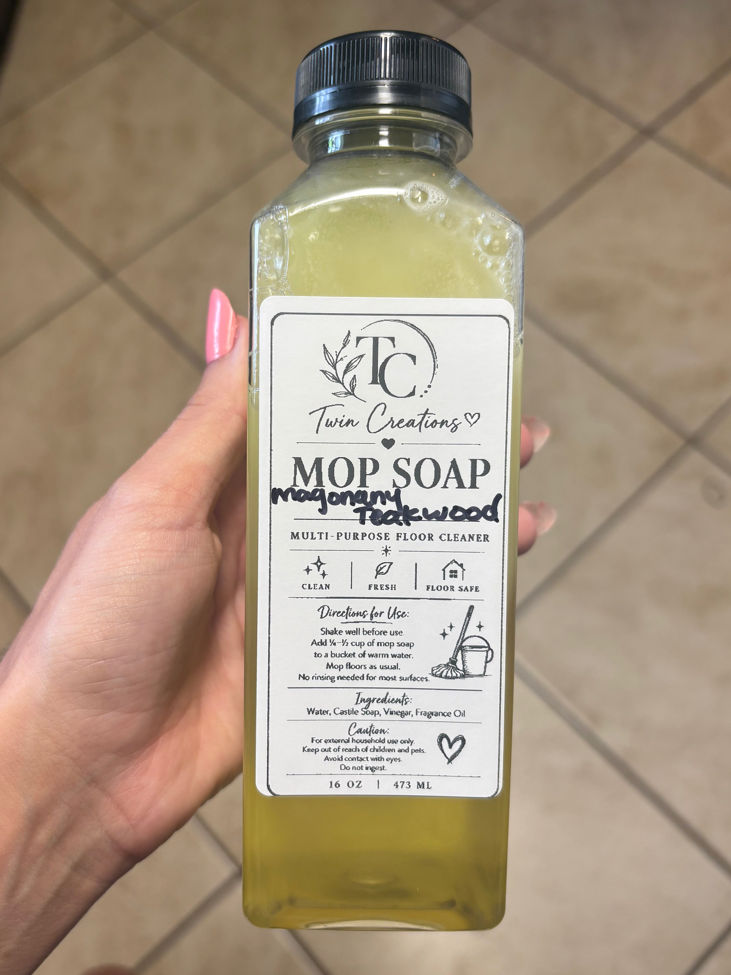Luxury mop soap mahogany teakwood