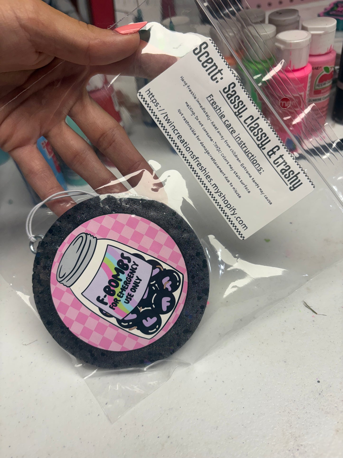 F bombs for emergency use only in sassy classy and trashy