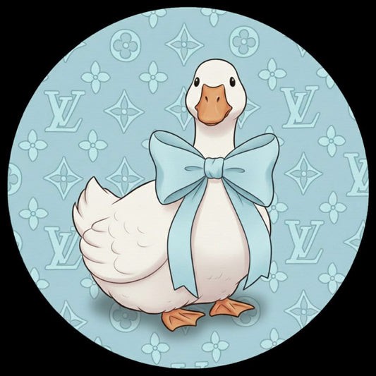 Blue lv Goose round
