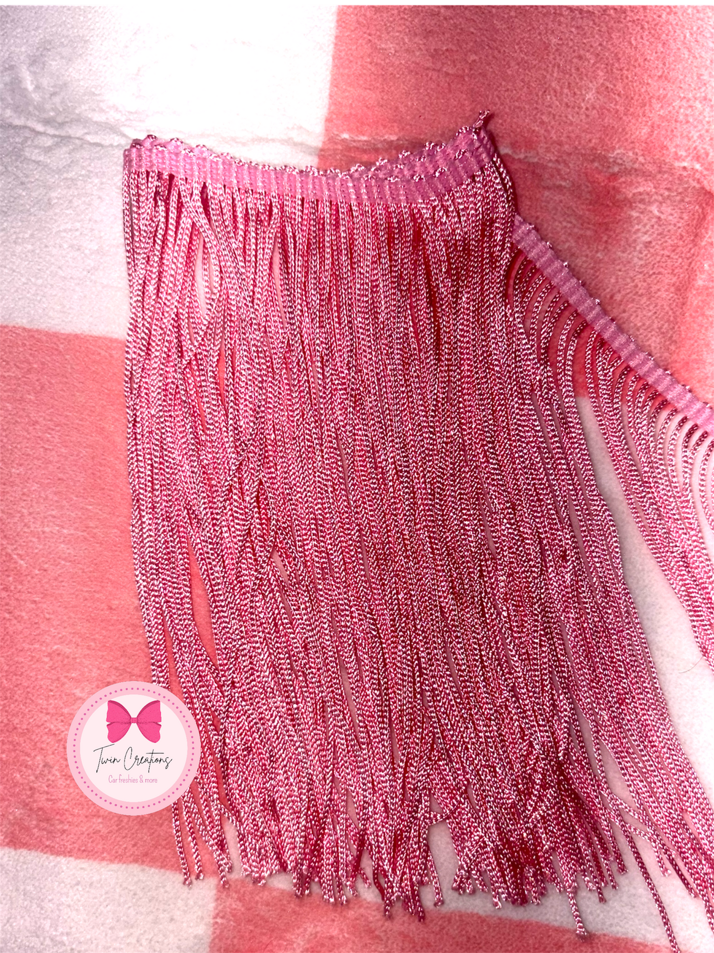 Baby pink fringe
