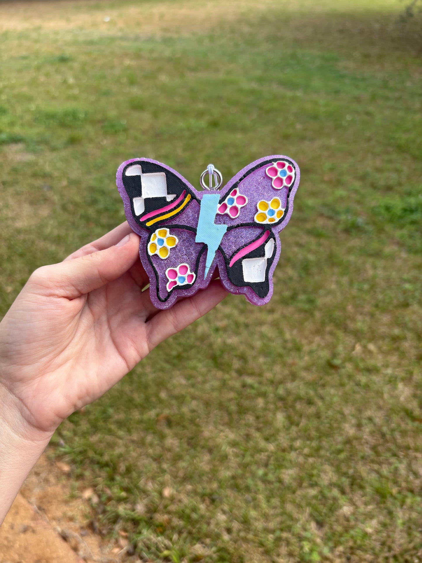 Groovy Checkered butterfly