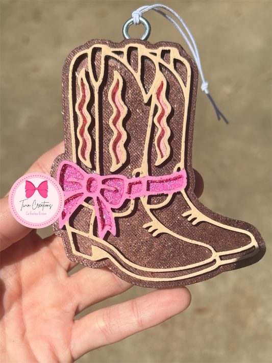 Boots with bow
