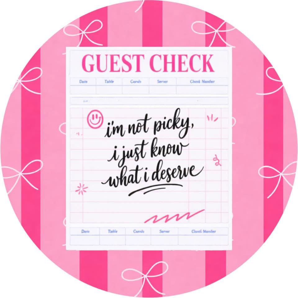 Guest check cardstock round