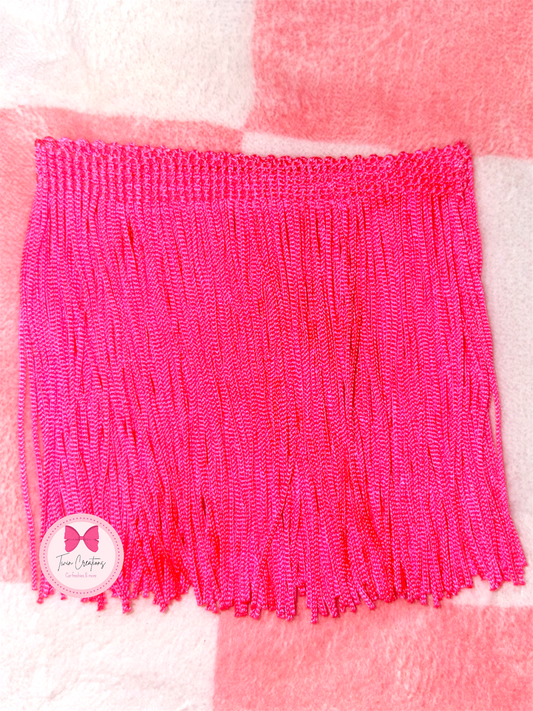Neon pink fringe