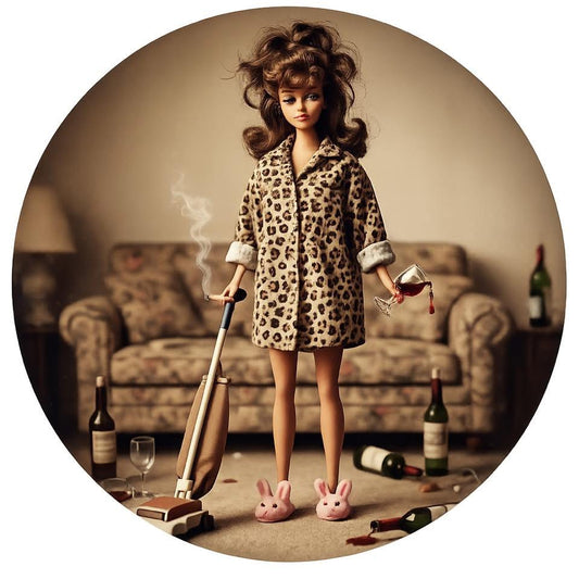 Unhinged cleaning Barbie round
