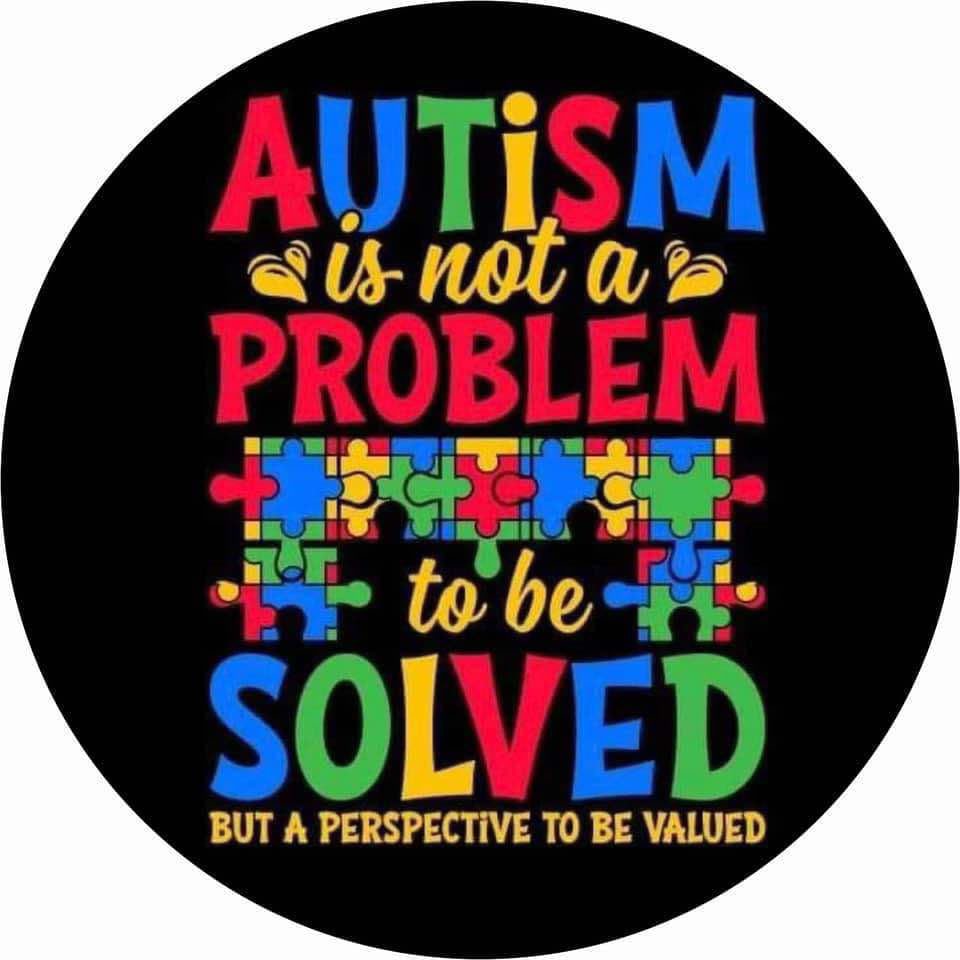 Autism puzzle cardstock freshie round