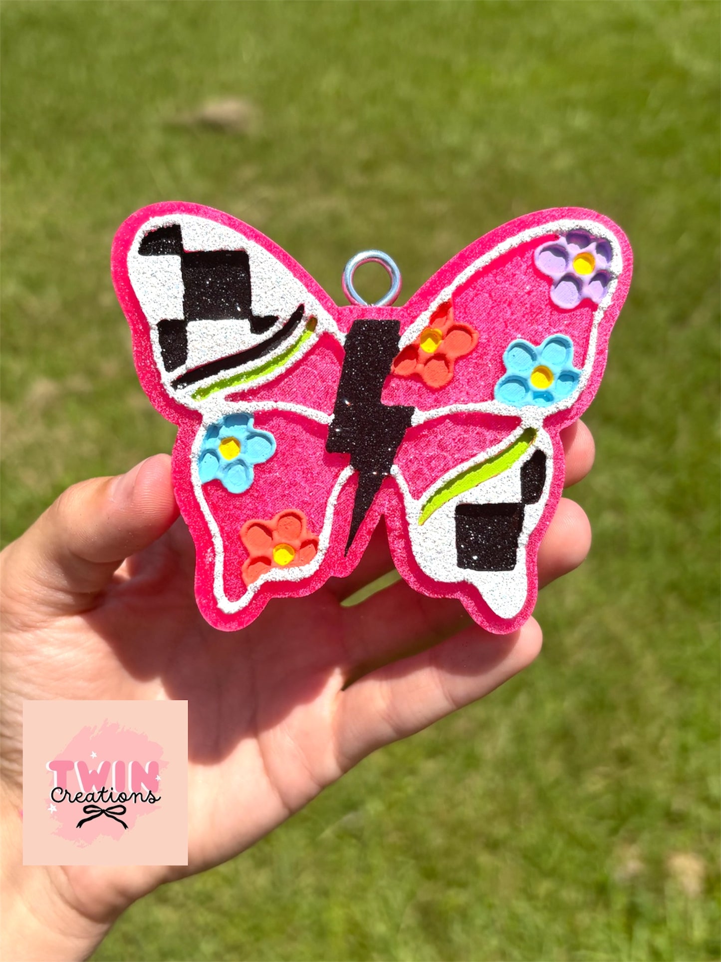 Groovy Checkered butterfly