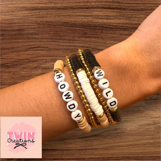 Howdy beaded bracelets